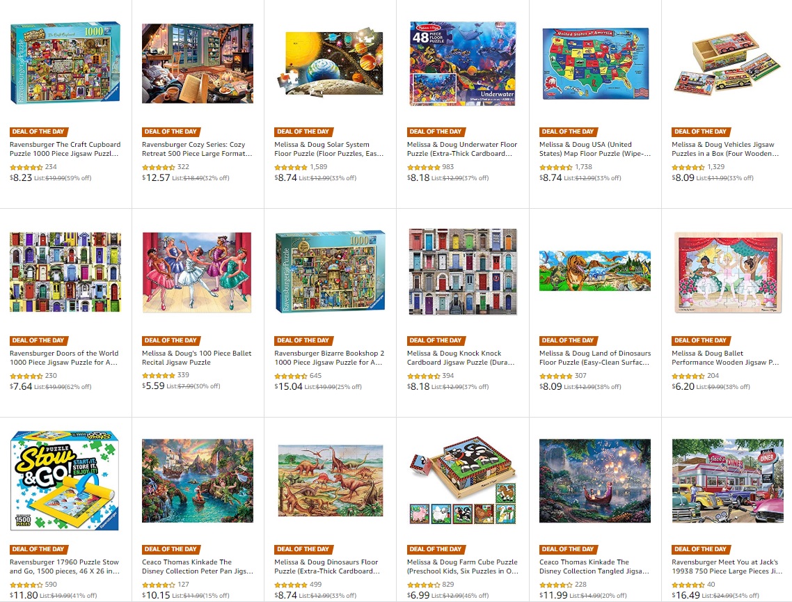 סייל פאזלים ומשחקי עץ באמזון