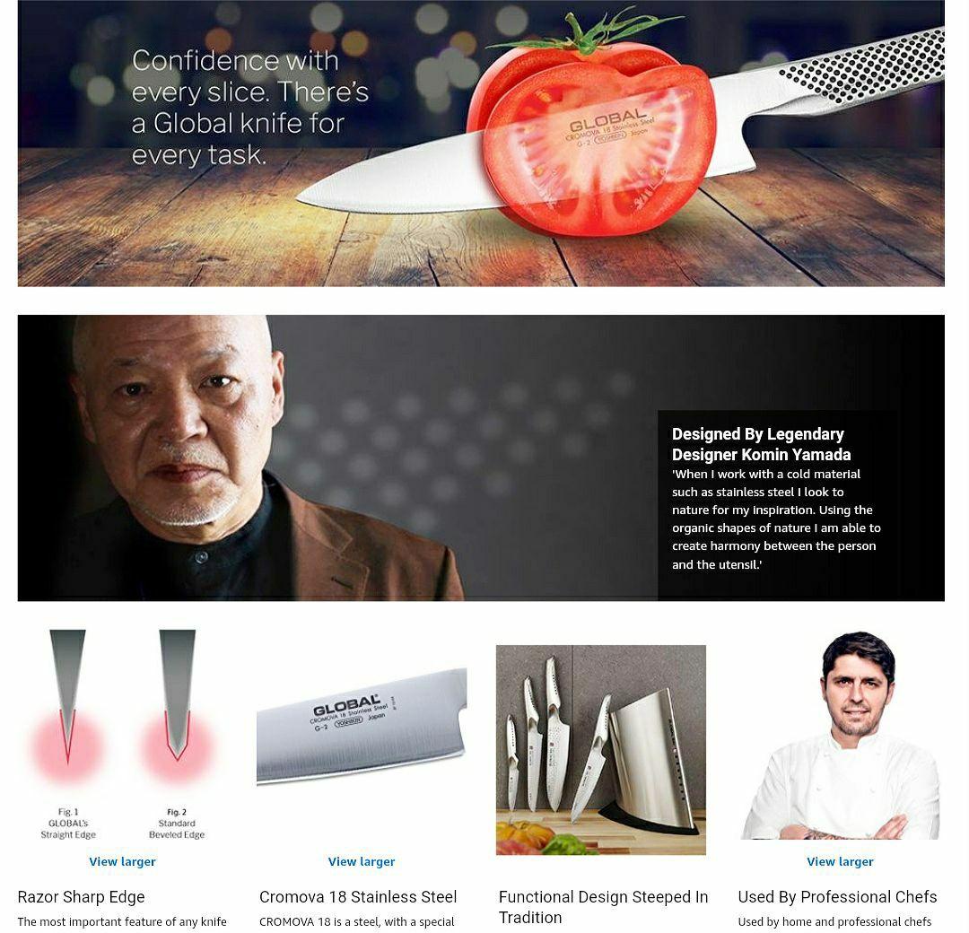 סכין שף / עזר גלובל יפן – Global G-58 6"