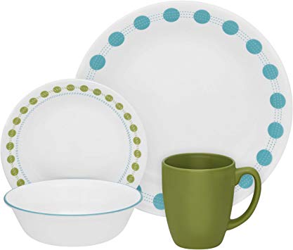 מערכת אוכל 16 חלקים ל-4 סועדים – Corelle South Beach