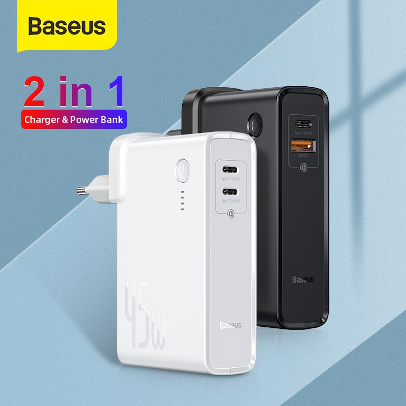 מטען מהיר משולב סוללת גיבוי 10,000 Baseus 45W GaN » דילז - מועדון ...