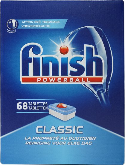 טבליות למדיח Finish Classic – חמישה מארזים, 340 טבליות