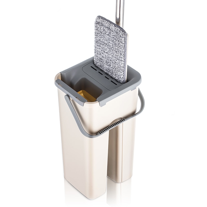 דלי סחיטה + מגב + 4\6 מטליות – DARIS