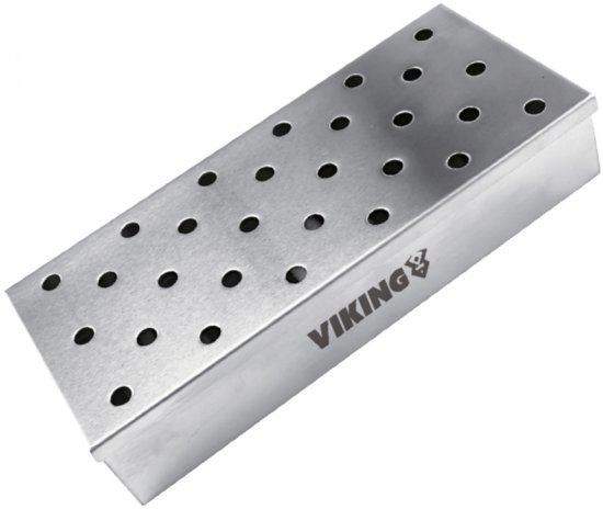 קופסת עישון מנירוסטה VIKING לגריל גז