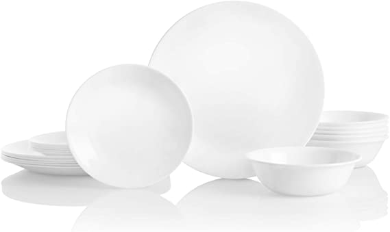 מערכת אוכל ל-6 סועדים 18 חלקים – Corelle Winter Frost