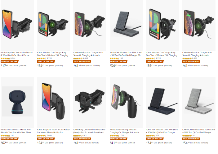 סייל מתקני סמארטפון לרכב Iottie