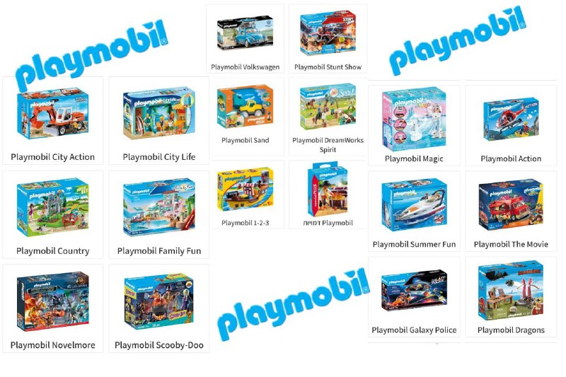פליימוביל Playmobile 25% הנחה על מגוון דגמים