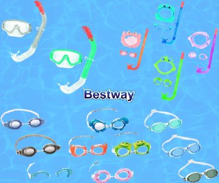 משקפות צלילה ושנורקלים לילדים ונוער Bestway