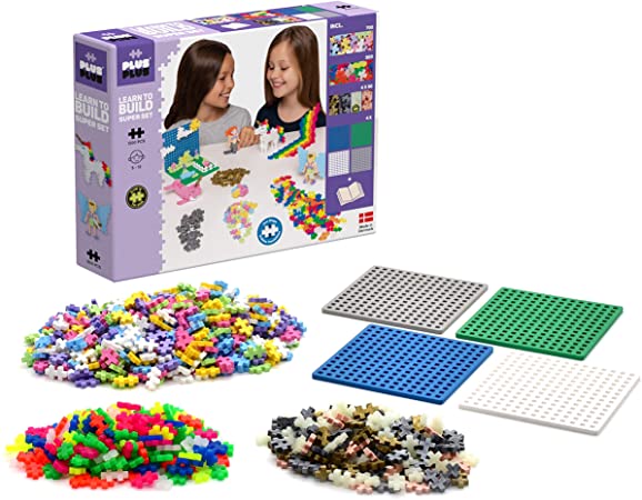 פלוס פלוס – 1200 קוביות פאזל לבנייה עבור ילדים PLUS PLUS – Basic Mix