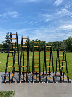 באנדל סולם כפול פרימיום 4.4 מטר + מדרגה