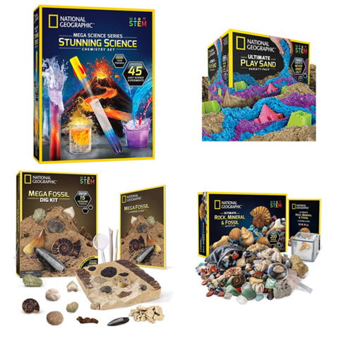 צעצועים לימודיים מבית NATIONAL GEOGRAPHIC