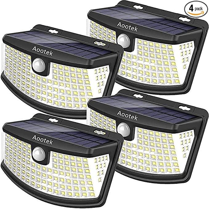 רבעיית מנורות סולאריות 120 לדים Aootek עם 3 מצבים