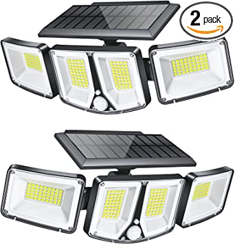 זוג תאורות סולאריות מתכווננות 3 מצבים Mereceart