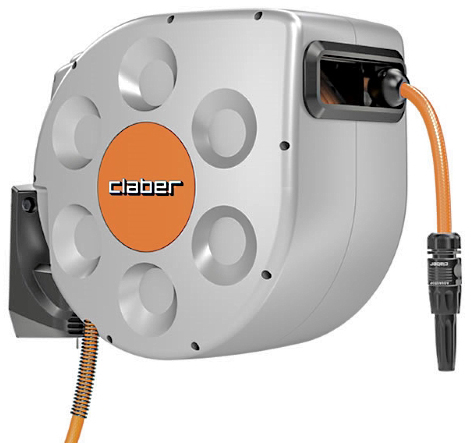 גלגלת השקיה אוטומטית 20 מטר באיכות פרימיום תוצרת Claber איטליה