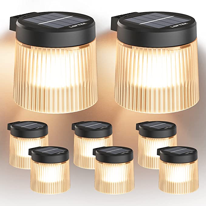 8 תאורות סולאריות דקורטיביות לגינה LOFTEK