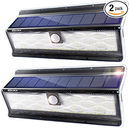 זוג תאורות סולאריות גדולות EZBASICS 200 LED