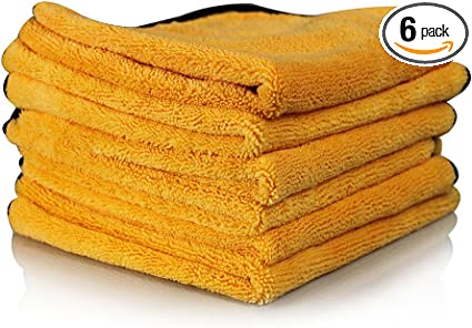 6 מטליות מיקרופייבר לניקוי הרכב Chemical Guys