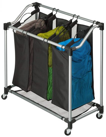 סל כביסה 3 תאים נשלפים Honey Can Do