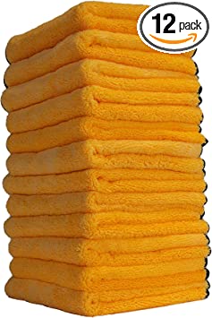 12 מטליות מיקרופייבר פרימיום לניקוי הרכב Chemical Guys