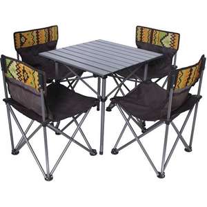 סט שולחן עם 4 כסאות מתקפלים Playa