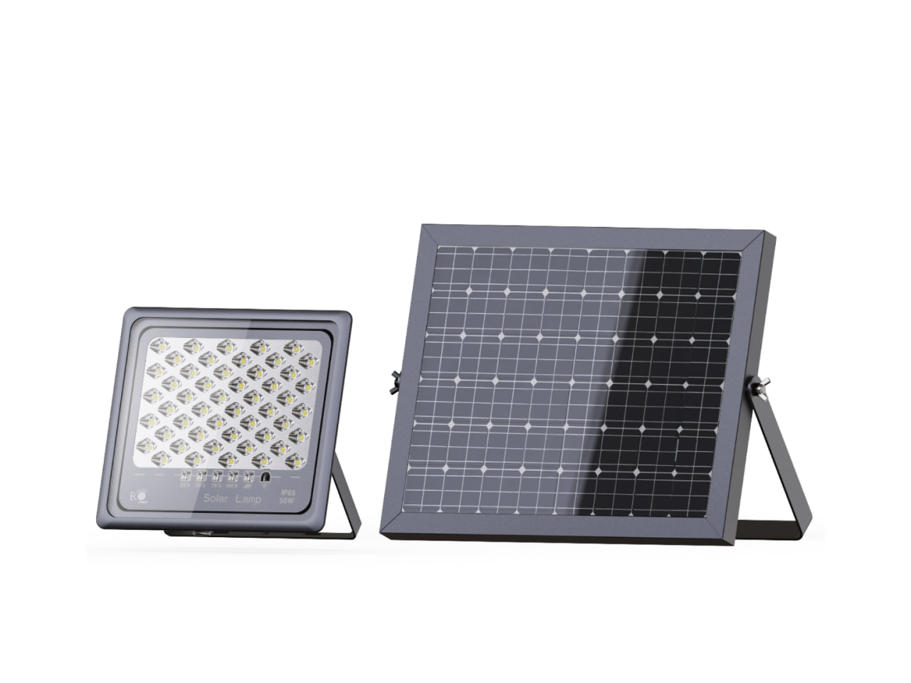 תאורות הצפה סולאריות HELIO 50W כולל שלט רחוק