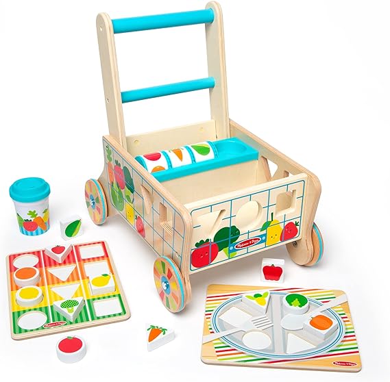 עגלת דחיפה עץ לפעוטות Melissa & Doug