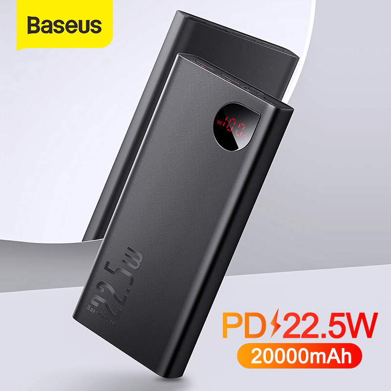 סוללת גיבוי ליתיום נטענת Baseus Power Bank 20000mAh PD 22.5W