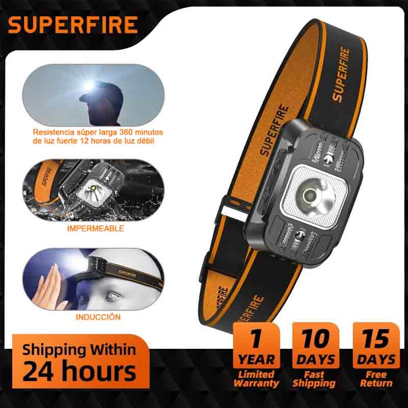 פנס ראש נטען SUPERFIRE HL75-S