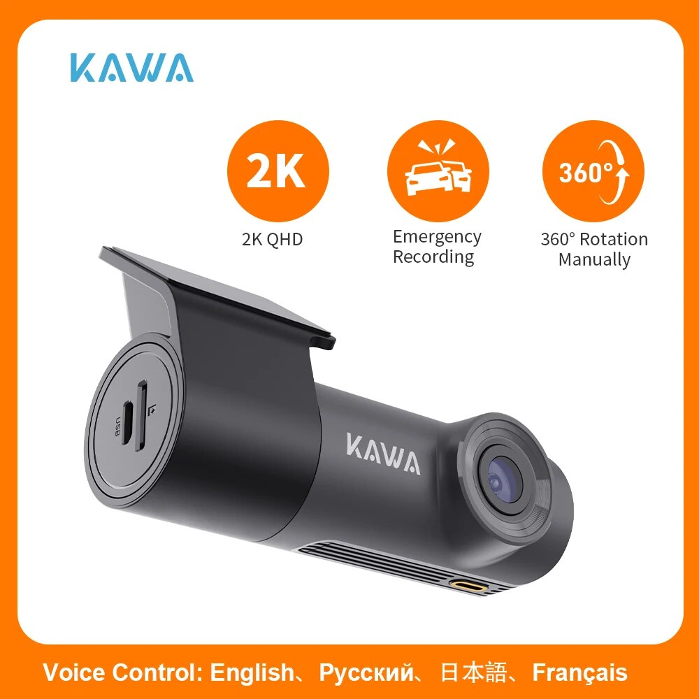 מצלמת רכב קדמית Kawa dash cam D5 2K