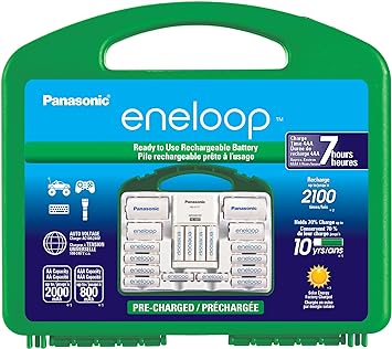 מארז מטען וסוללות נטענות Panasonic Eneloop K-KJ17MC124A