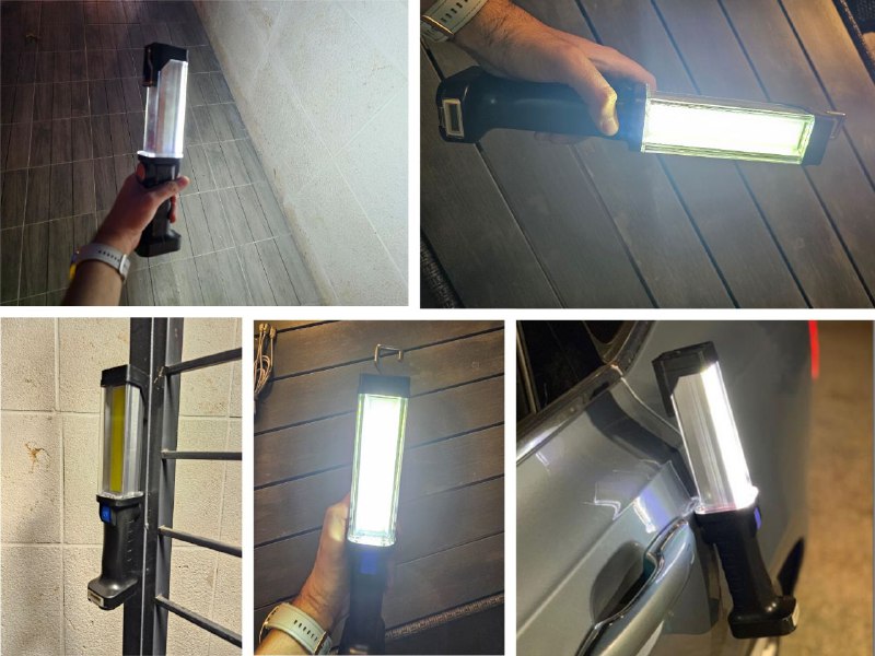 פנס חירום COB 4000mAh