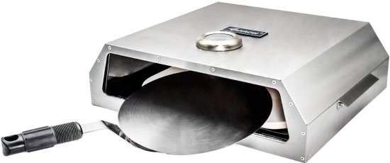 טאבון לגריל גז/גחלים עם אבן שמוט וכף פיצה ARROW 601200-001 – נירוסטה