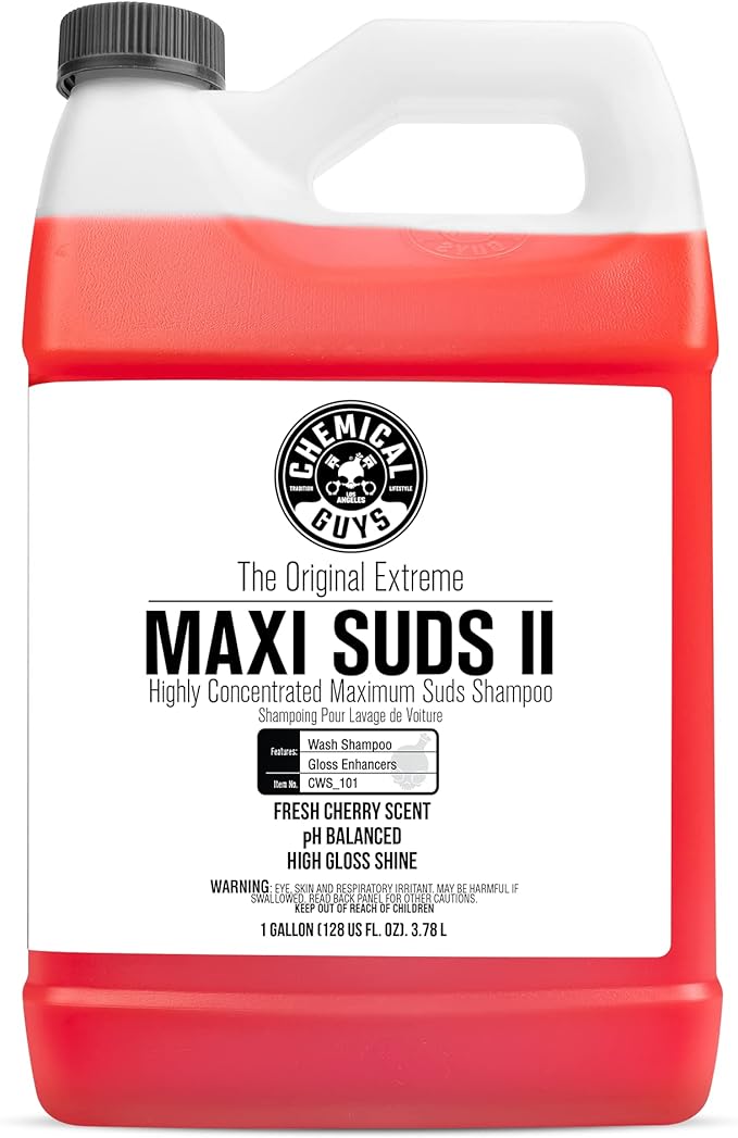 סבון שטיפה מרוכז לרכב Chemical Guys CWS 101 Maxi-Suds II גאלון כ- 3.78 ליטר