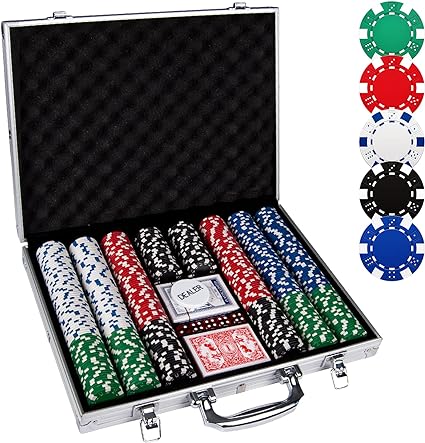 ערכת פוקר במזוודה קשיחה 500 צ'יפים Comie Poker Chips