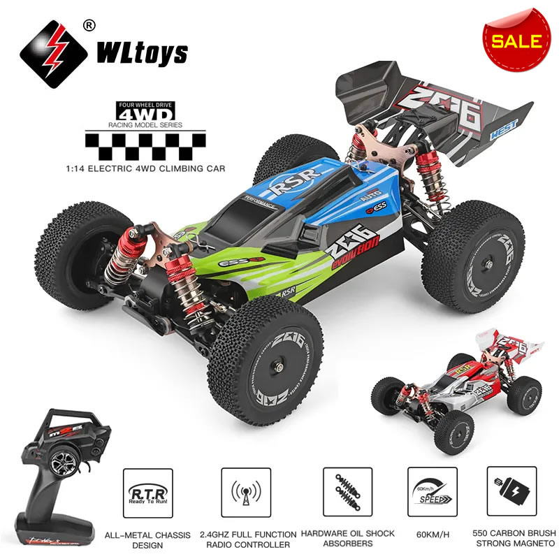 מכונית על שלט Wltoys 144001 4X4 בסקייל של 1/14