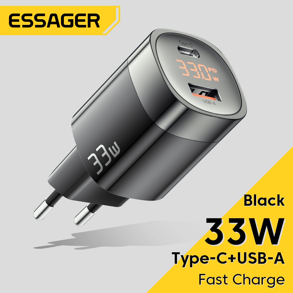 מטען מיני מהיר ESSAGER GaN Mini 33W