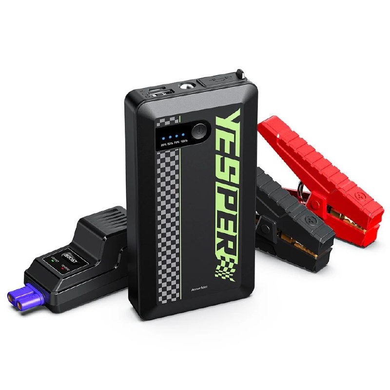 בוסטר התנעה קומפקטי לרכבים פרטיים Yesper 1200A 8000mAh
