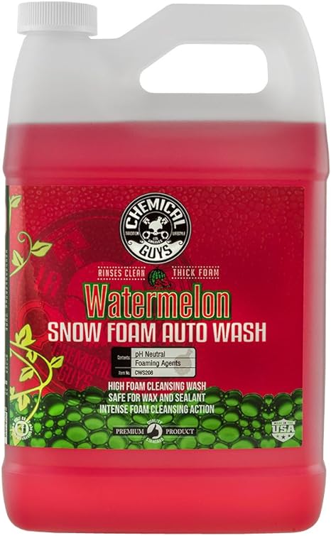 שמפו שטיפה מרוכז לרכב Chemical Guys CWS208 Watermelon Snow Foam גאלון (3.78 ליטר)