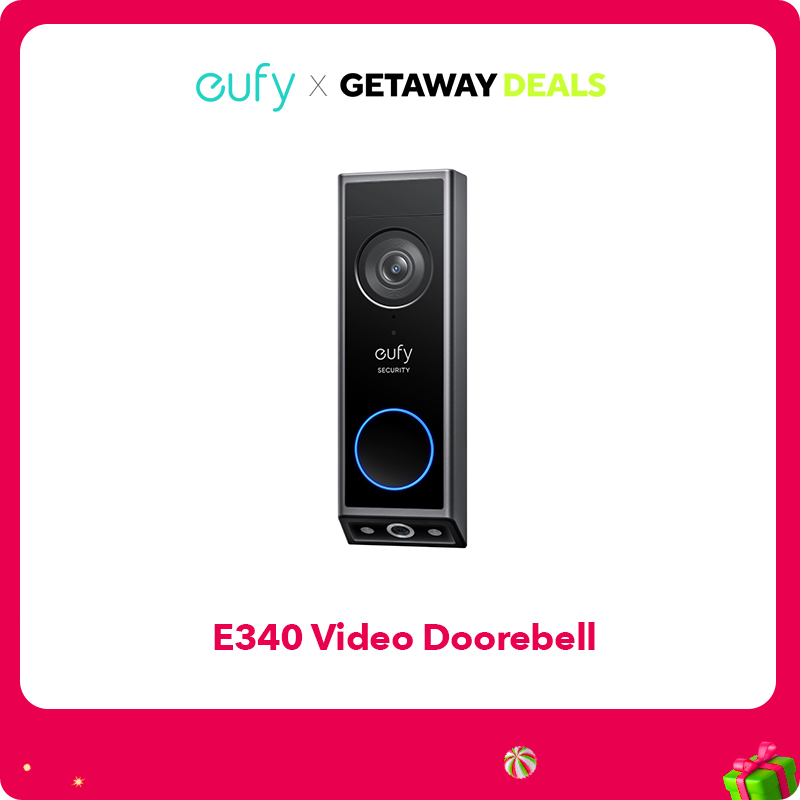 מצלמת דלת חכמה כפולה Eufy Security Video Doorbell E340