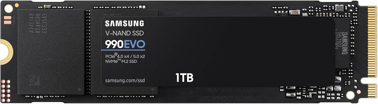 כונן SSD פנימי מהיר במיוחד SAMSUNG 990 EVO 1TB M.2 2280
