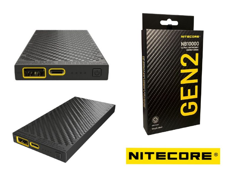 סוללת גיבוי אולטראלייט Nitecore NB10000 GEN2