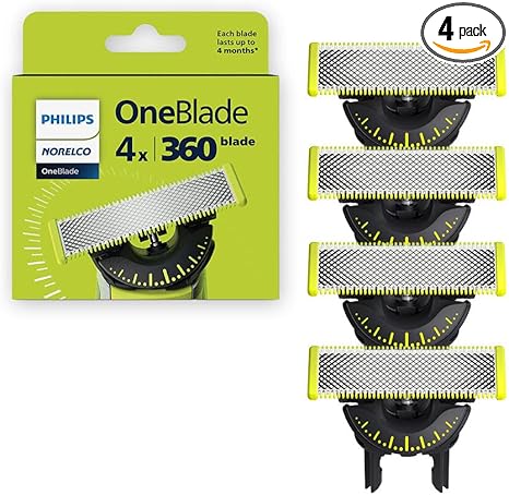 4 סכינים גמישות למכונת גילוח וואן בלייד Philips Norelco QP440/80