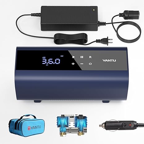 קומפרסור / משאבה ניידת לרכב YANTU 120W/10A צילינדר כפול