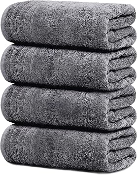 רביעיית מגבות גוף 100% כותנה Tens Towels בגודל (76×152 ס"מ)
