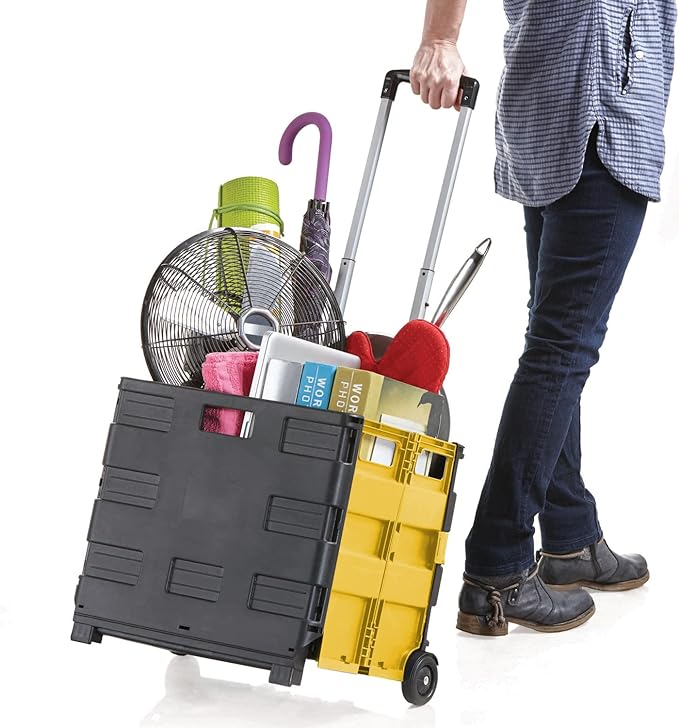 עגלת קניות מתקפלת Ultra-Slim Rolling Collapsible