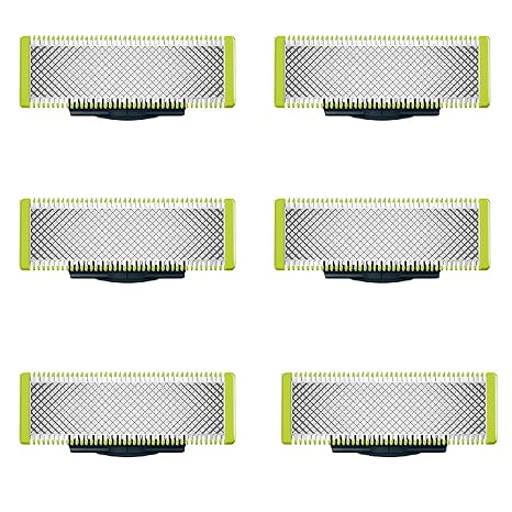 שישיית להבים תואמים למכונת גילוח פיליפס וואן בלייד Blades for Philips Norelco OneBlade