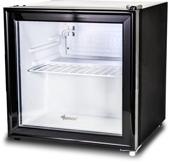 מקרר משרדי עם דלת זכוכית ויטרינה 50 ליטר Arrow