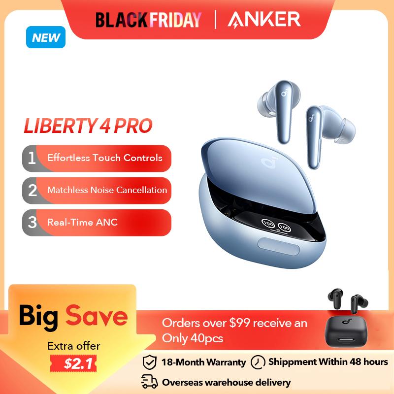 אוזניות ביטול רעשים אלחוטיות Anker Soundcore Liberty 4 Pro