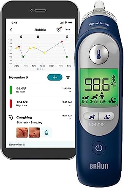 מדחום אוזן דיגיטלי Braun ThermoScan 7+ Connect – מדויק, חכם ומותאם לכל גיל!