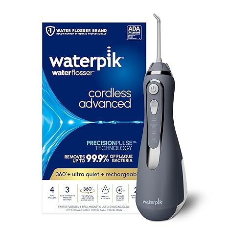 סילונית אלחוטית מכשיר שטיפת שיניים מתקדם Waterpik Cordless Advanced 2.0