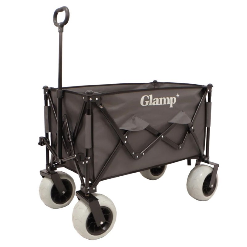 עגלת קמפינג מתקפלת כולל גלגלי בלון רחבים Glamp גלאמפ